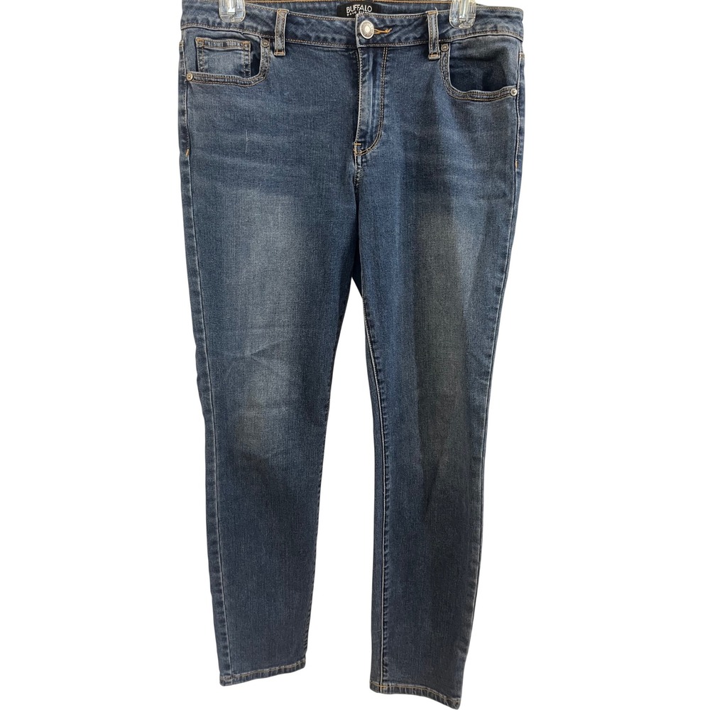 Buffalo David Bitton Pursuit Skinny Jeans Womens 8/29 Mid Rise Blue Super Soft